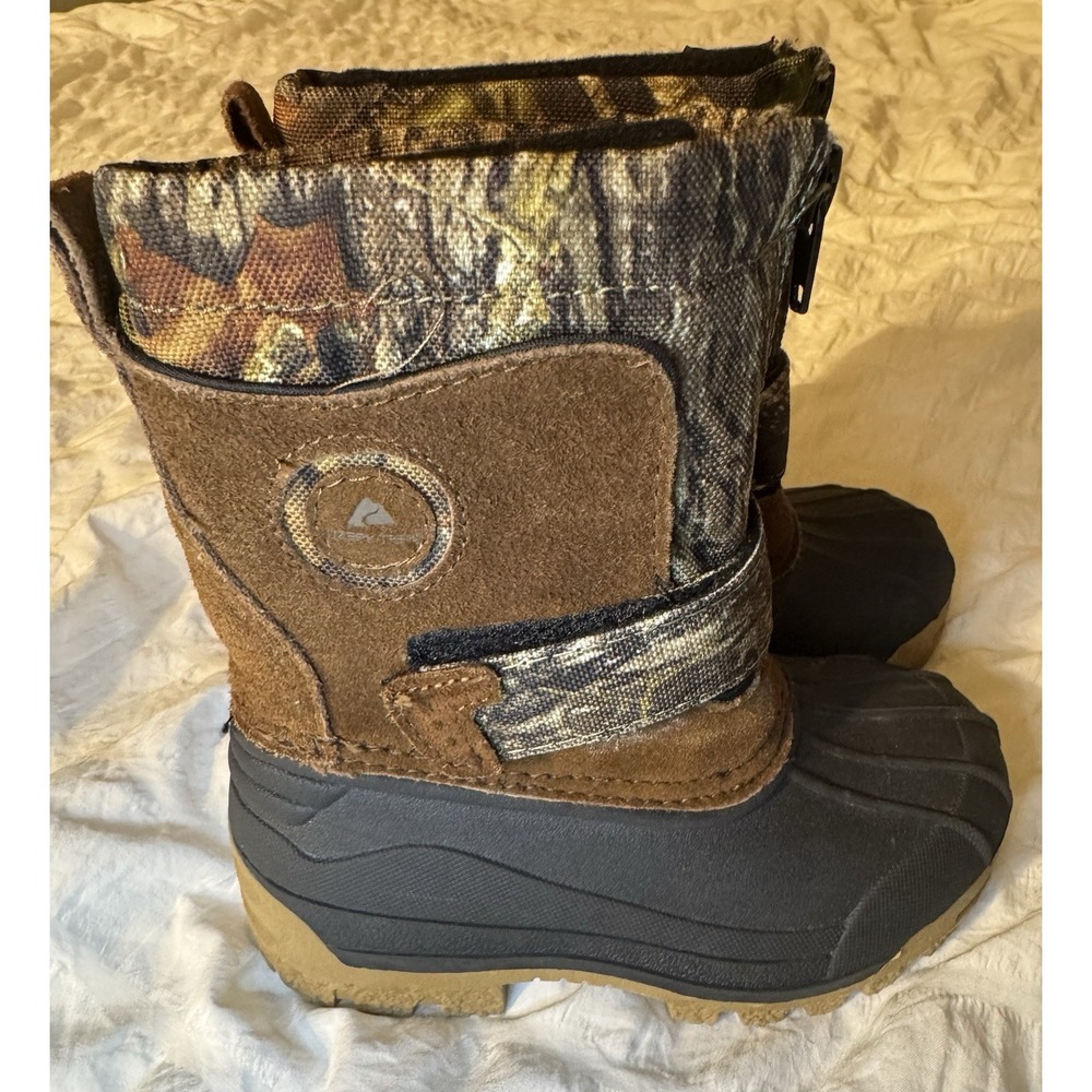Mossy Oak Ozark Trail Youth Boys' Temp Rated Camo Print Snow Boots Shoes:‎ Sz 8